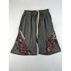 Purdue University Campus Heritage Athletic Basketball Shorts Sz S Gray Spellout